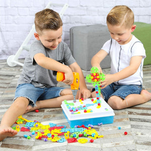 Kids Power Tools With Screwdriver Toy Set - With Battery Operated Drill