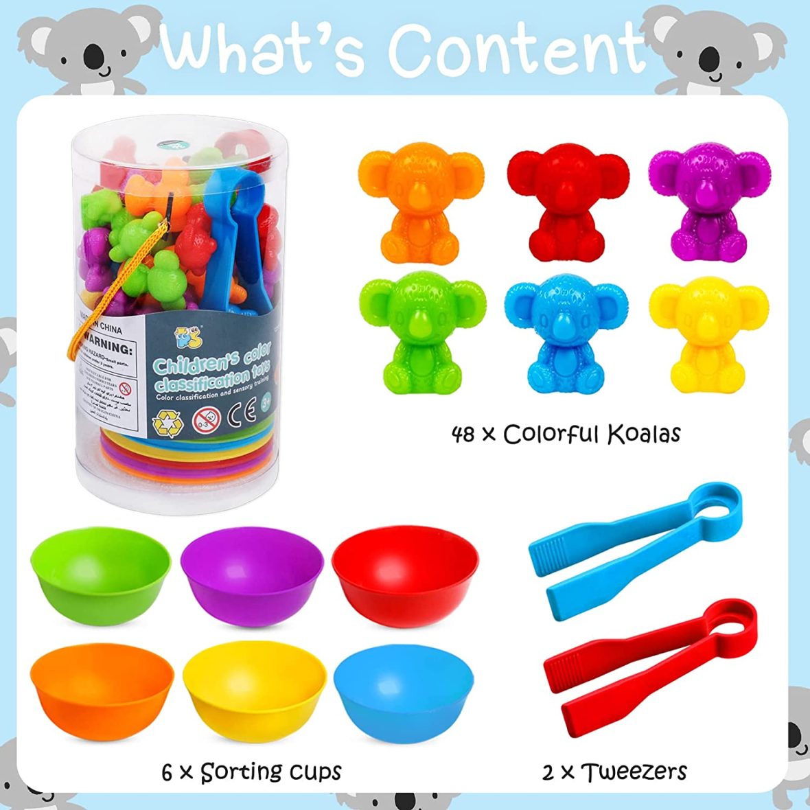 Children Color Classification Counting Toys